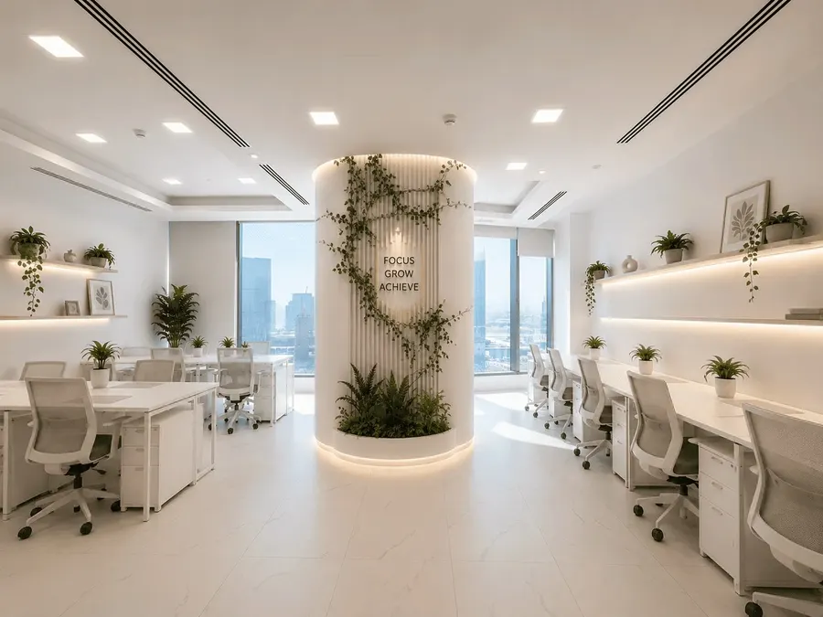 Dedicated desk with ADGM registered address at Aegis Coworking, Al Reem Island