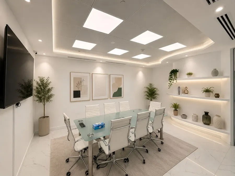 Meeting room for hourly hire at Aegis Coworking in ADGM, Abu Dhabi